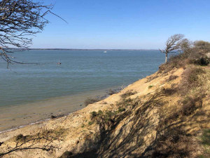 view across the solent